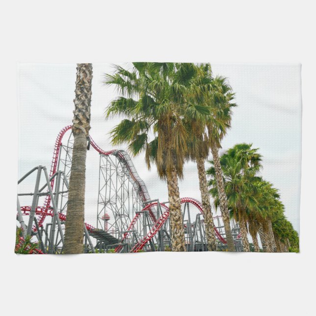Six Flag Magic Mountain Tea Towel (Horizontal)