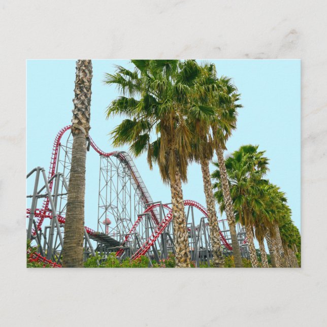 Six Flags Magic Mountain Postcard (Front)