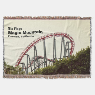 Six Flags Magic Mountain Throw Blanket