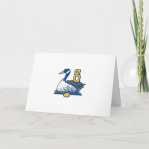 Six Geese a-Laying Holiday Card