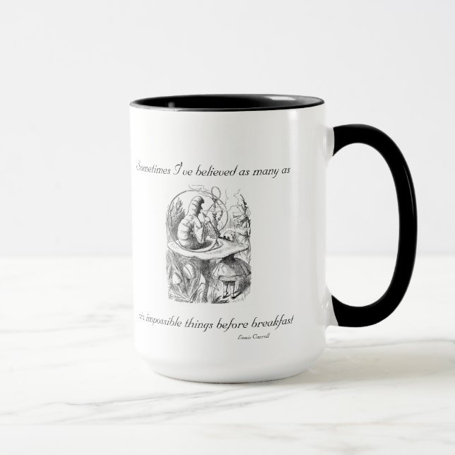 Six Impossible Things Before Breakfast Mug (Right)