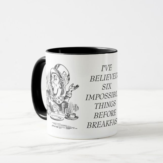 SIX IMPOSSIBLE THINGS MUG (Front Left)