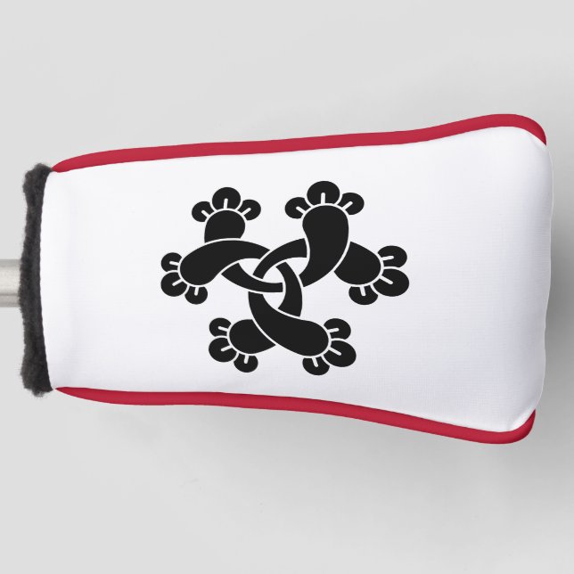 Six interlocking cloves golf head cover (Front)
