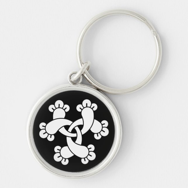 Six interlocking cloves key ring (Front)