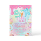 six is so sweet invitation