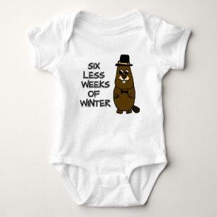 Six less weeks of winter baby bodysuit