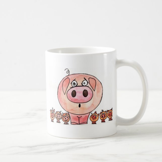 Six Little Pigs Coffee Mug (Right)