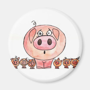 Six little pigs magnet