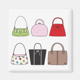Six Little Purses Magnet