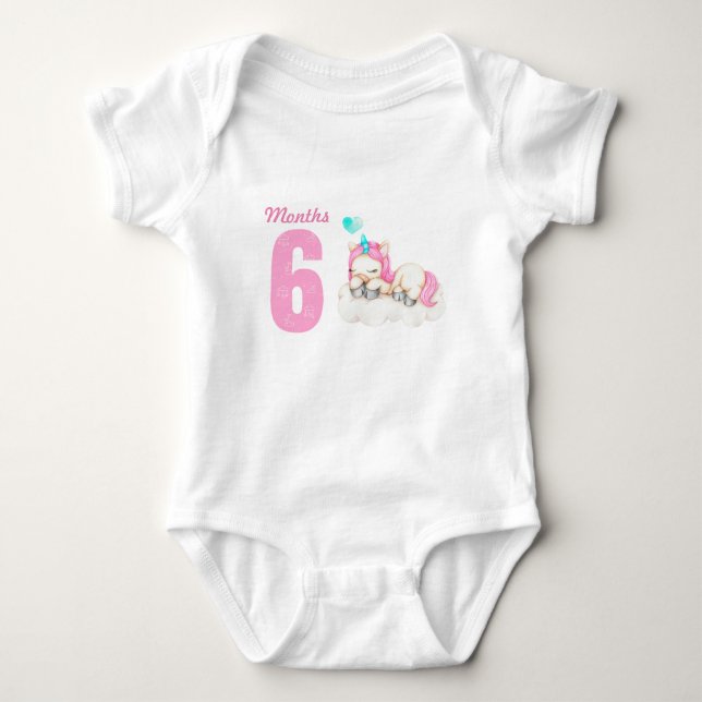 Six months  baby bodysuit (Front)