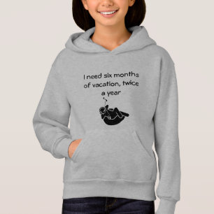 Six Months of Vacation Hoodies for Girls
