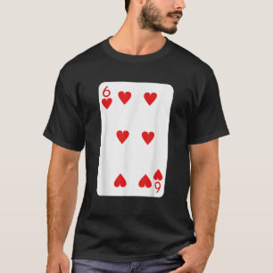 Six Of Hearts Playing Cards Halloween Costume Deck T-Shirt