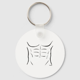 Six Pack Abs  Key Ring