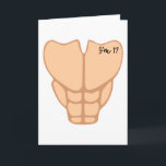 Six Pack I'm 17th Birthday Funny Men Card<br><div class="desc">funny 17th birthday shirt Gifts For Men</div>
