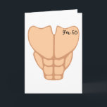 Six Pack I'm 50th Birthday Funny Men Card<br><div class="desc">funny 50th birthday shirt Gifts For Men</div>