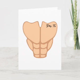 Six Pack I'm 75th Birthday Funny Men Card