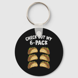 Six Pack Taco Cinco De Mayo Mexican Men Key Ring