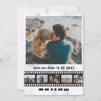 Six Photos Collage Movie Inspiring Save The Date