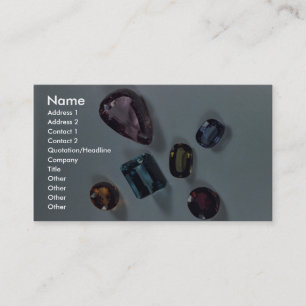 Six precious stones business card