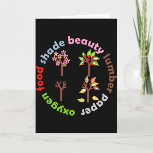 Six Reasons To Plant A Tree T Shirt Card
