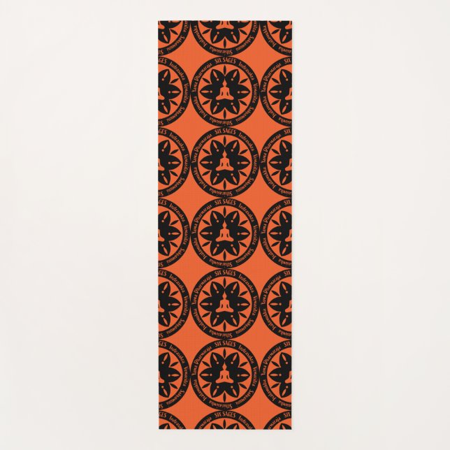 Six Sages Samara Buddhist Religion   Yoga Mat (Front)