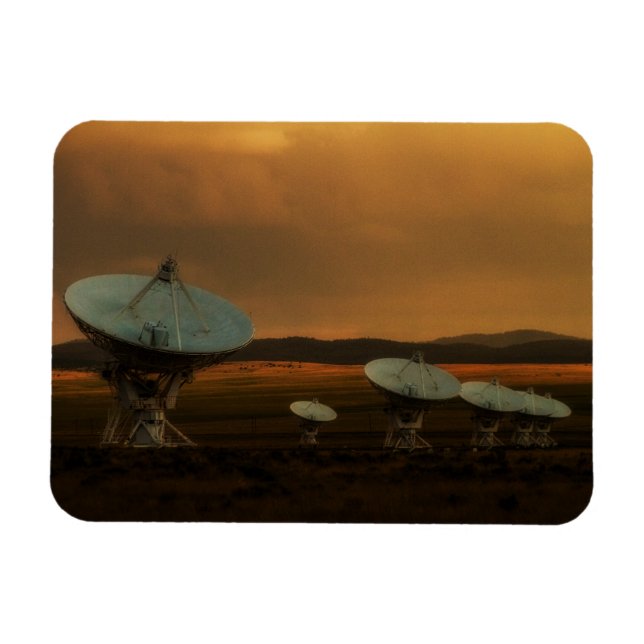 Six satellites all in a row magnet (Horizontal)