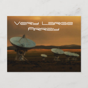 Six satellites all in a row, Very Large Array Postcard