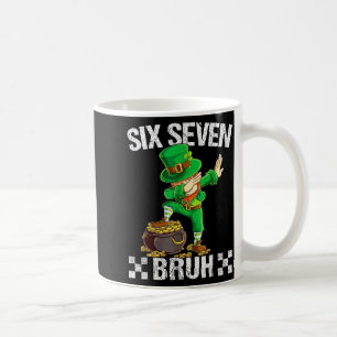 Six Seven 67 Bruh Dabbing Leprechaun St Patricks D Coffee Mug