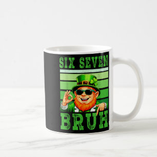 Six seven 67 bruh leprechaun meme st patricks day coffee mug