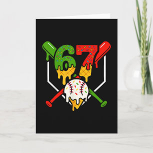 Six Seven 67 Bysebyll Ice Cream Drip Cool Gen Alph Card