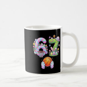 Six Seven 67 Easter Kids Basketball Bunny Egg Hunt Coffee Mug