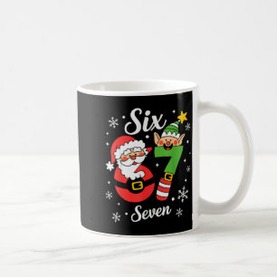 Six Seven 67 Elf Santa Christmas Coffee Mug