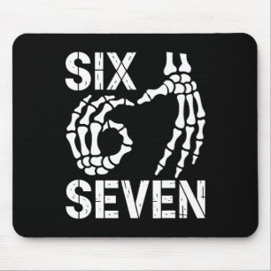 Six Seven 67 Halloween Skeleton Hands Sign 6 7 Hal Mouse Pad