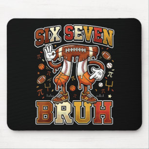 Six seven 67 happy day 3.14 football basketball mouse pad