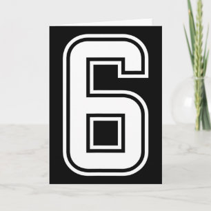 Six Seven 67 Matching Number 7 Halloween Birthday  Card