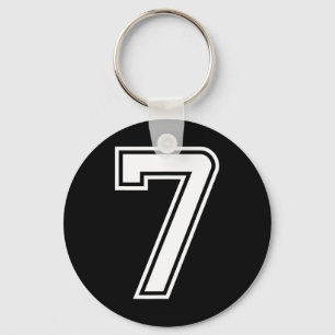 Six Seven 67 Matching Number 7 Halloween Birthday Key Ring