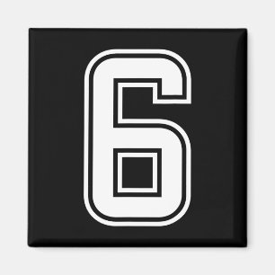 Six Seven 67 Matching Number 7 Halloween Birthday  Magnet