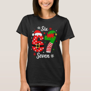 Six Seven 67 Meme 6 7 Santa Christmas Pajamas Kids T-Shirt