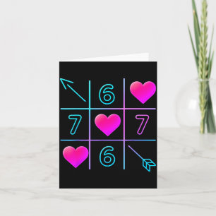 Six Seven 67 Meme 6 7 Valentines Day Heart Men Wom Card