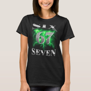 Six Seven 67 Meme Bootleg Style 90s 80s Alpha Gen T-Shirt