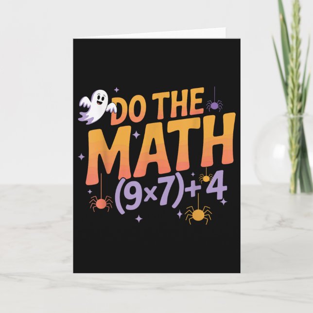 Six Seven 67 Meme Do The Math Halloween Alpha Gen  Card (Front)
