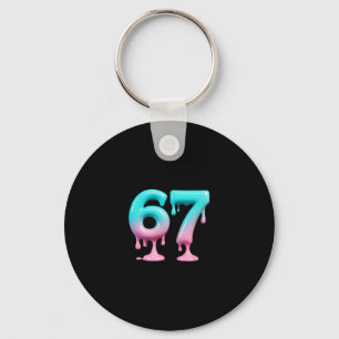 Six Seven 67 Meme For Gen Alpha Kids And Adults 6 Key Ring