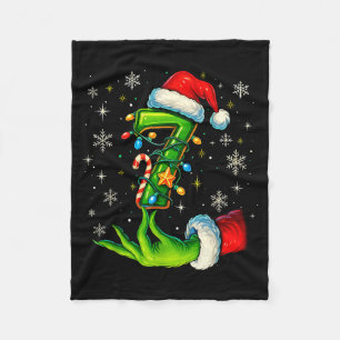 Six Seven 67 Meme Funny Christmas Couple Matching Fleece Blanket