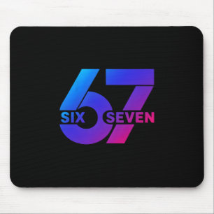 Six Seven 67 Meme Gen Alpha Slang Bysebyll Season Mouse Pad