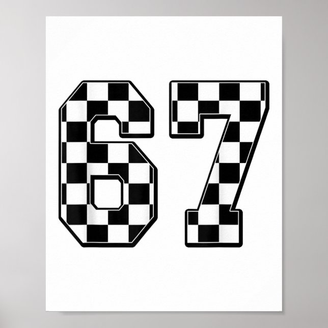 Six Seven 67 Meme Number 67  Poster (Front)
