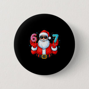 Six Seven 67 Meme Santa 67 Ice Cream Drip Christma 6 Cm Round Badge