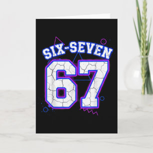 Six-seven 67 Retro Varsity Sports Jersey Team 67th Card
