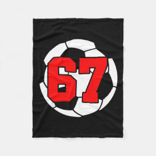 Six Seven 67 Soccer 6 7 Funny Meme 6-7 Gen Alpha S Fleece Blanket