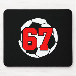 Six Seven 67 Soccer 6 7 Funny Meme 6-7 Gen Alpha S Mouse Pad