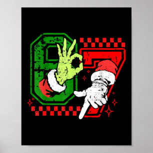 Six Seven 6 7 Christmas Hand Sign Shirt – Festive